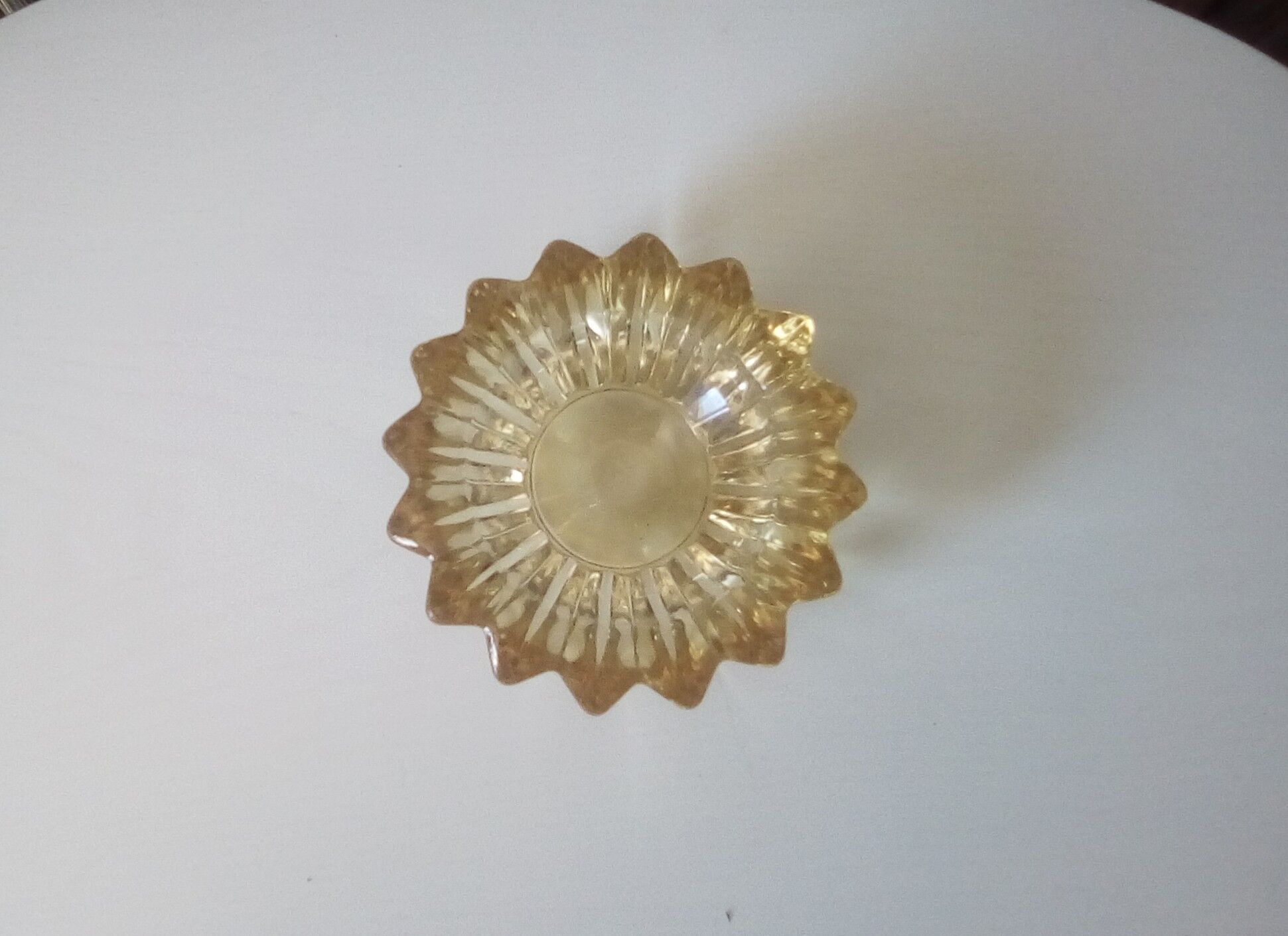 Vintage crystal ashtray, signed P.D Avesn 1940