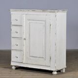 Solid pine chest of drawers with 4 drawers, 1910s