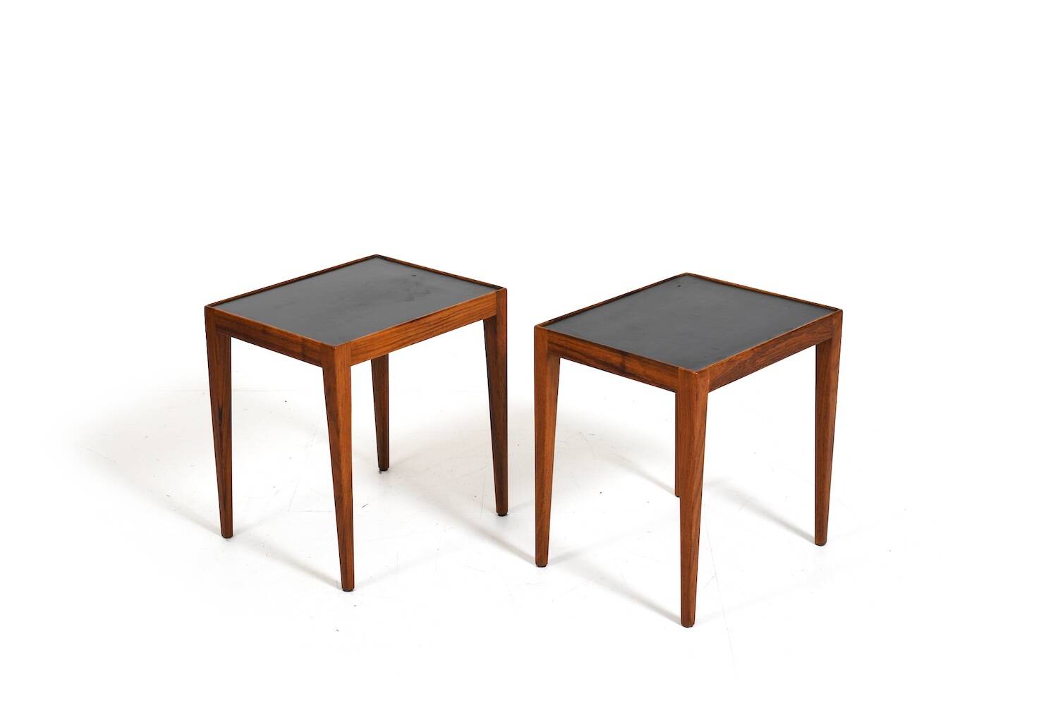 Pair of Danish Side Tables with Formica Tops