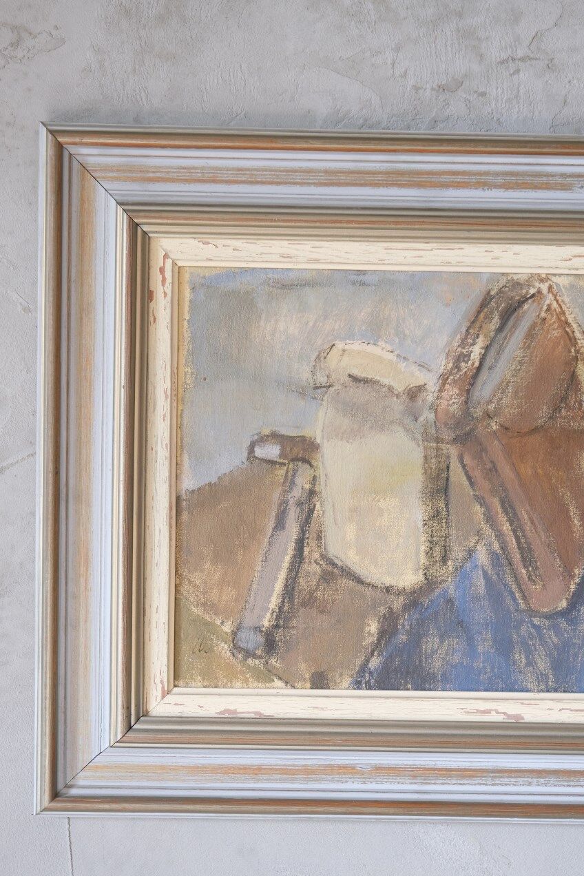 Ulla Borgström, Swedish Modern Painting, 1960s, Oil on Canvas, Framed