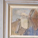 Ulla Borgström, Swedish Modern Painting, 1960s, Oil on Canvas, Framed