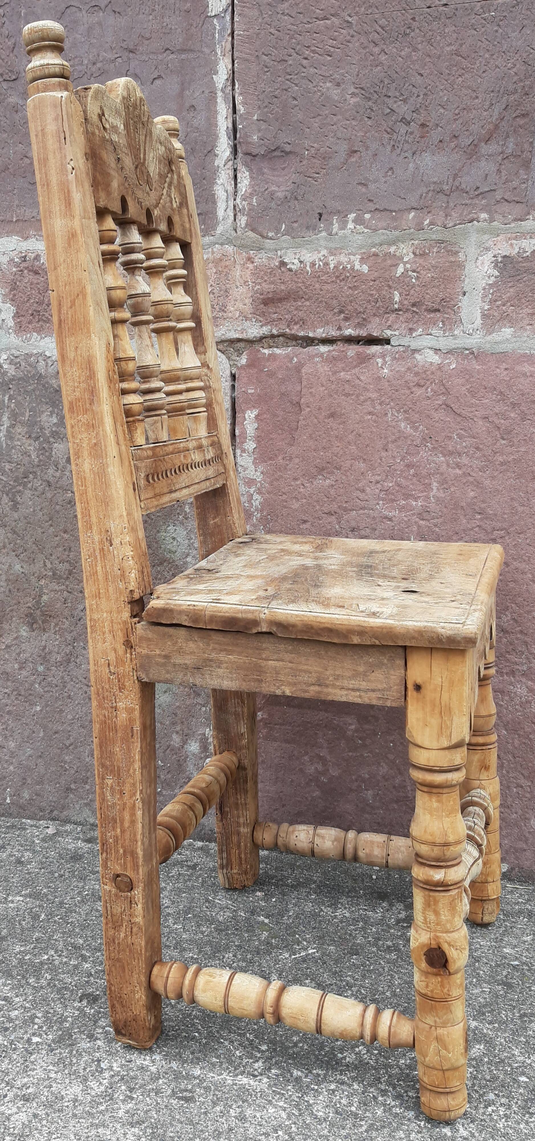 Antique wooden chair.