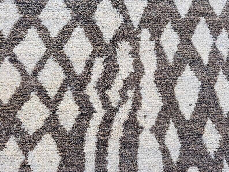 Handmade Beni Ourain wool rug 150/250cm