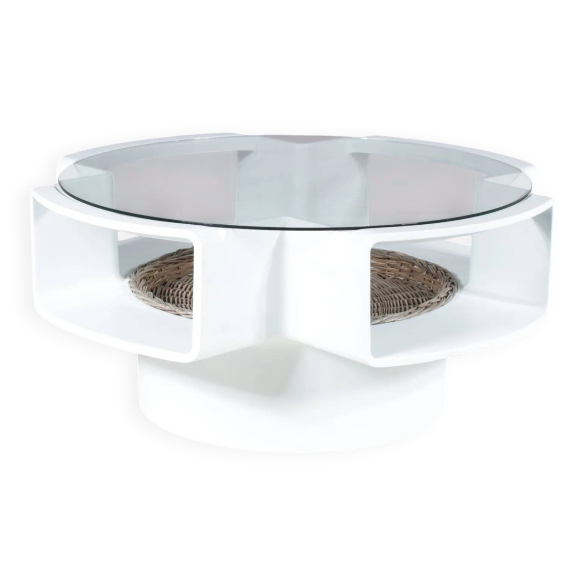 1970s "Curvoform" coffee table, made by Curver in the Netherlands.