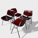 Set of 4 DSC 106 chairs by G. Piretti for Castelli - Circa 1960