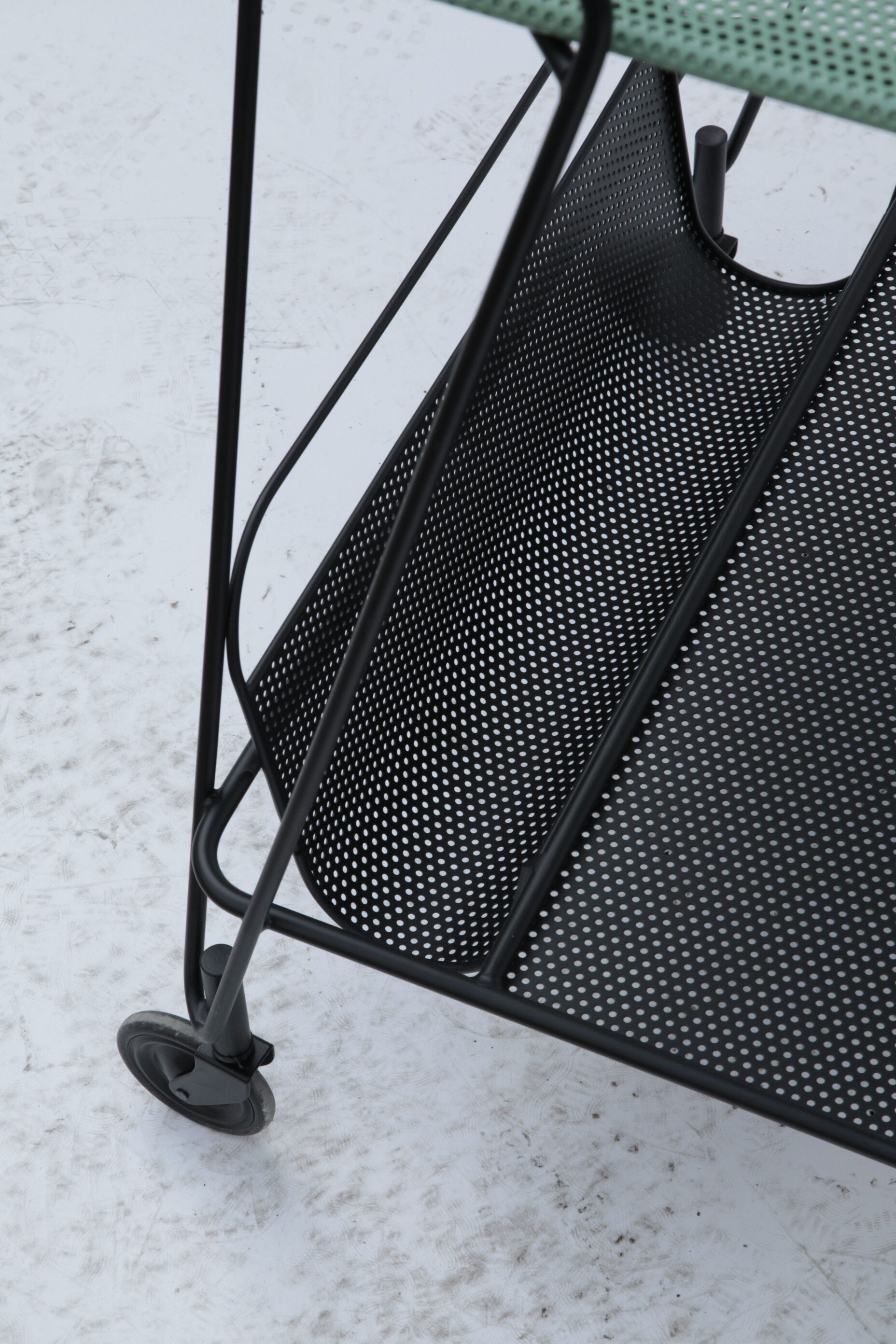 Perforated metal rolling table