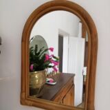 Rattan mirror