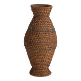 Large antique wicker vase (c.1920) #4