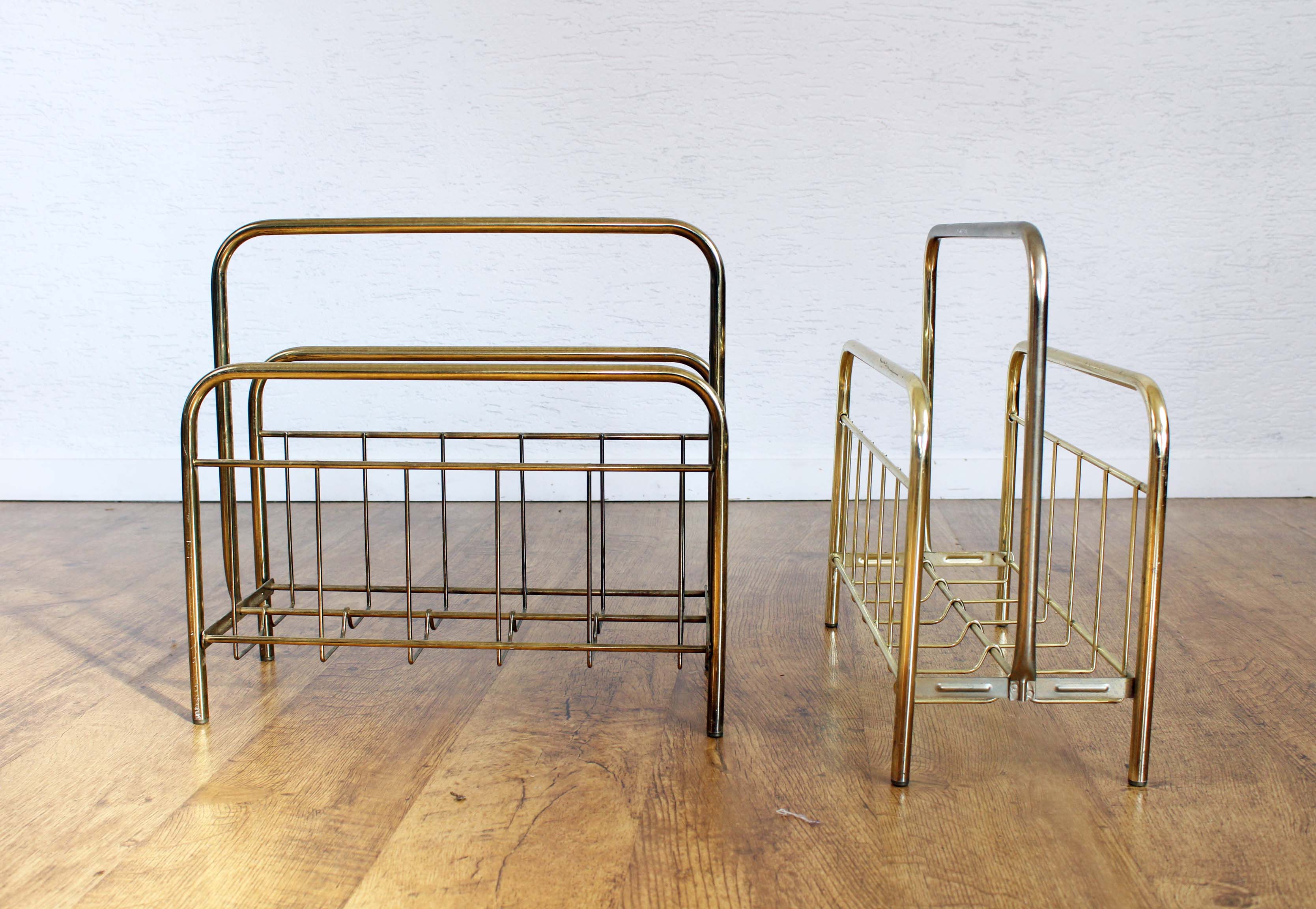 Magazines vintage brass metal door