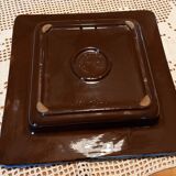 Glazed ceramic centrepiece signed Vila Clara