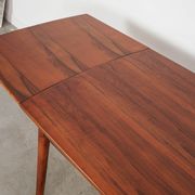Walnut table, Danish design, 1970s, manufactured in Denmark