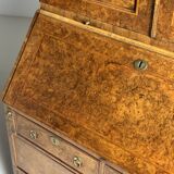 Burr walnut bureau bookcase 19th century
