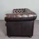 Handmade English cowhide leather Chesterfield sofa