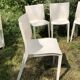 Chaises blanches Slick Slick Philippe Starck XO Design années 80