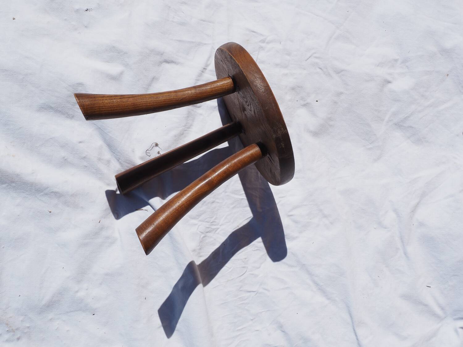 Old rustic milking stool
