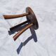 Old rustic milking stool