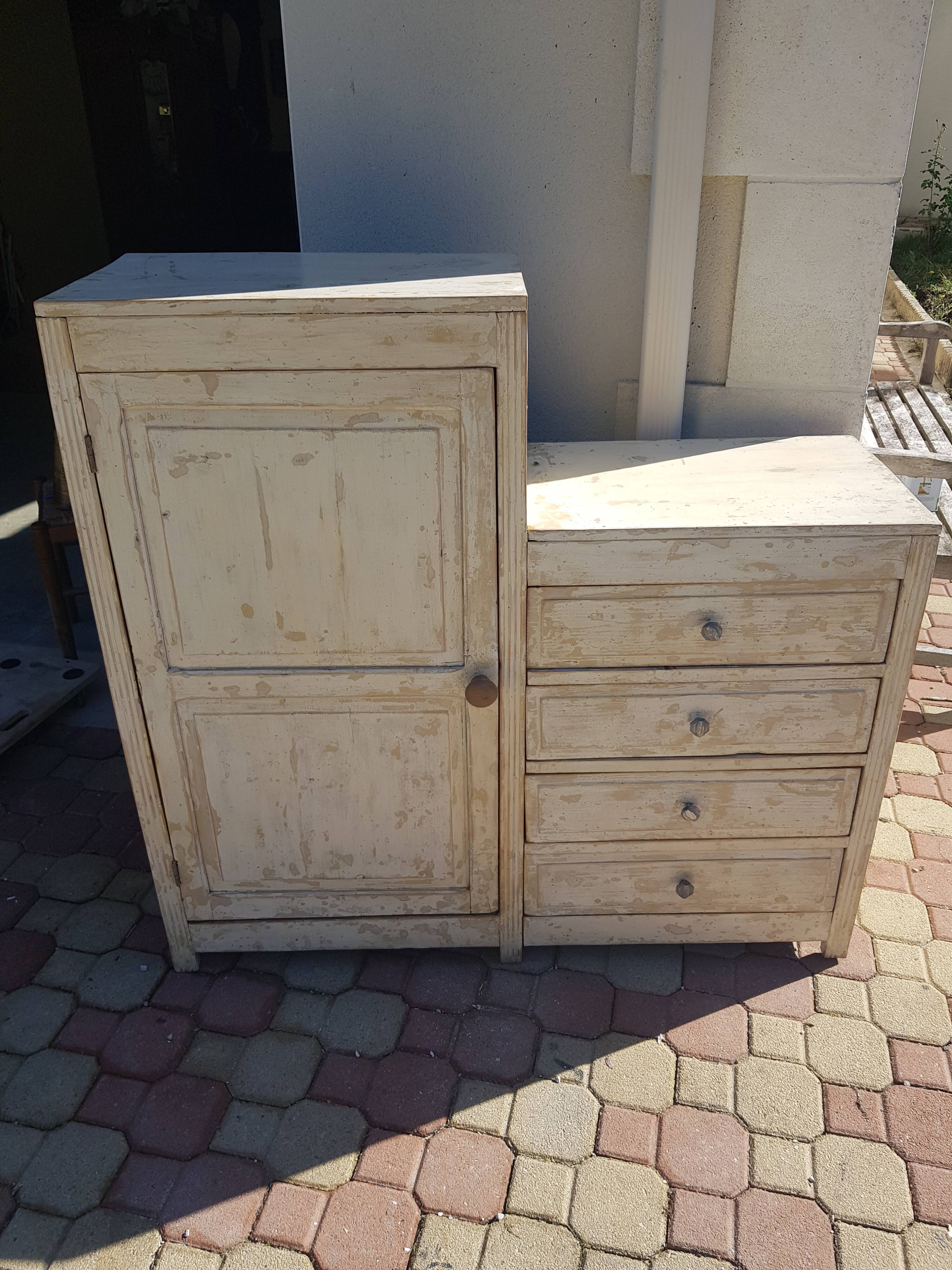 Asymmetrical vintage buffet