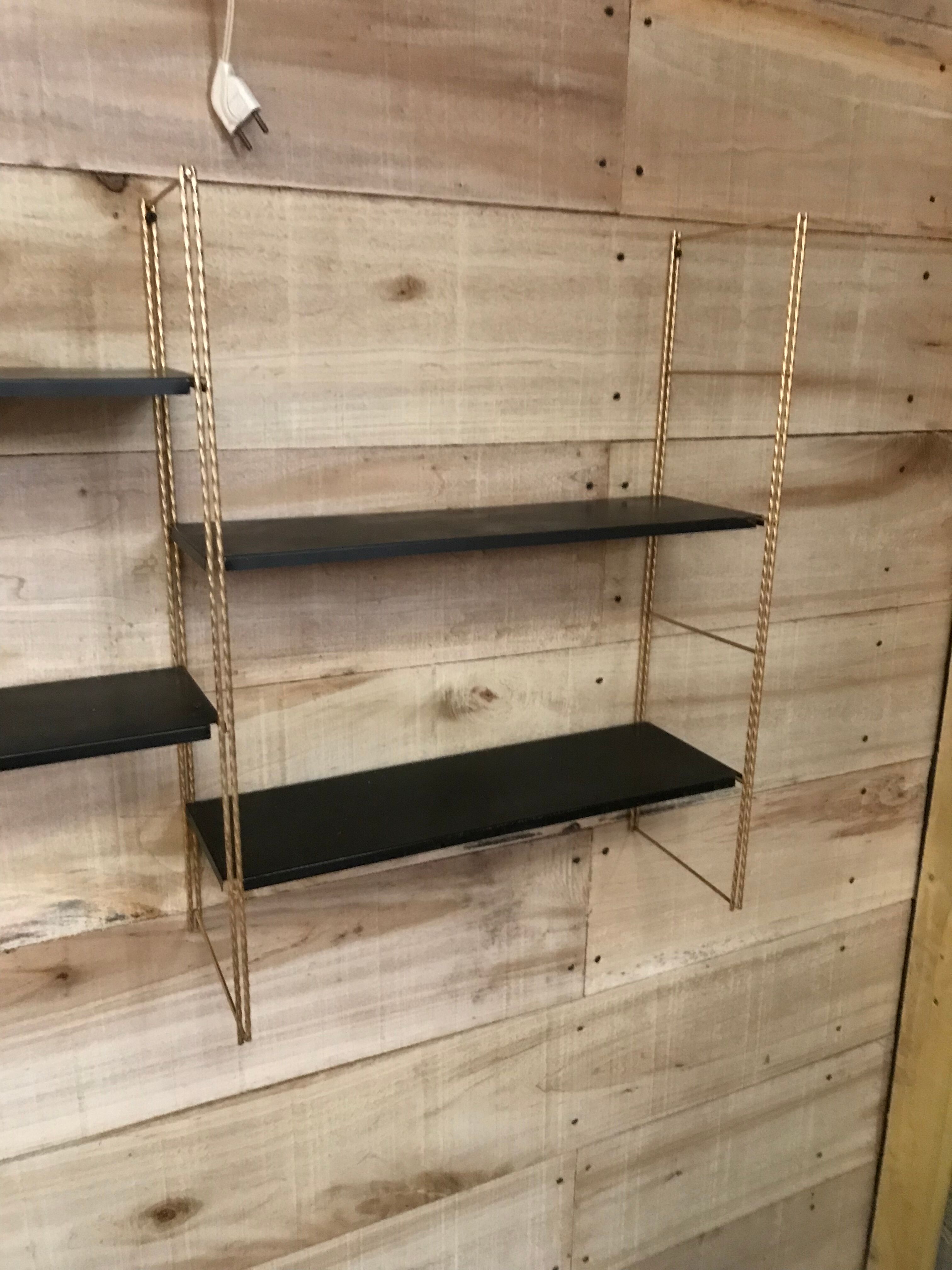 Wall shelf string vintage 60