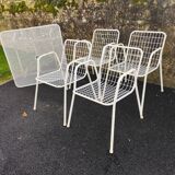Armchairs with original cushions and Emu garden table model Rio 1966.