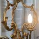 Louis XV cage chandelier gilded bronze with 3 lights twentieth era