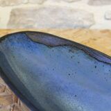 Blue glazed ceramic cup