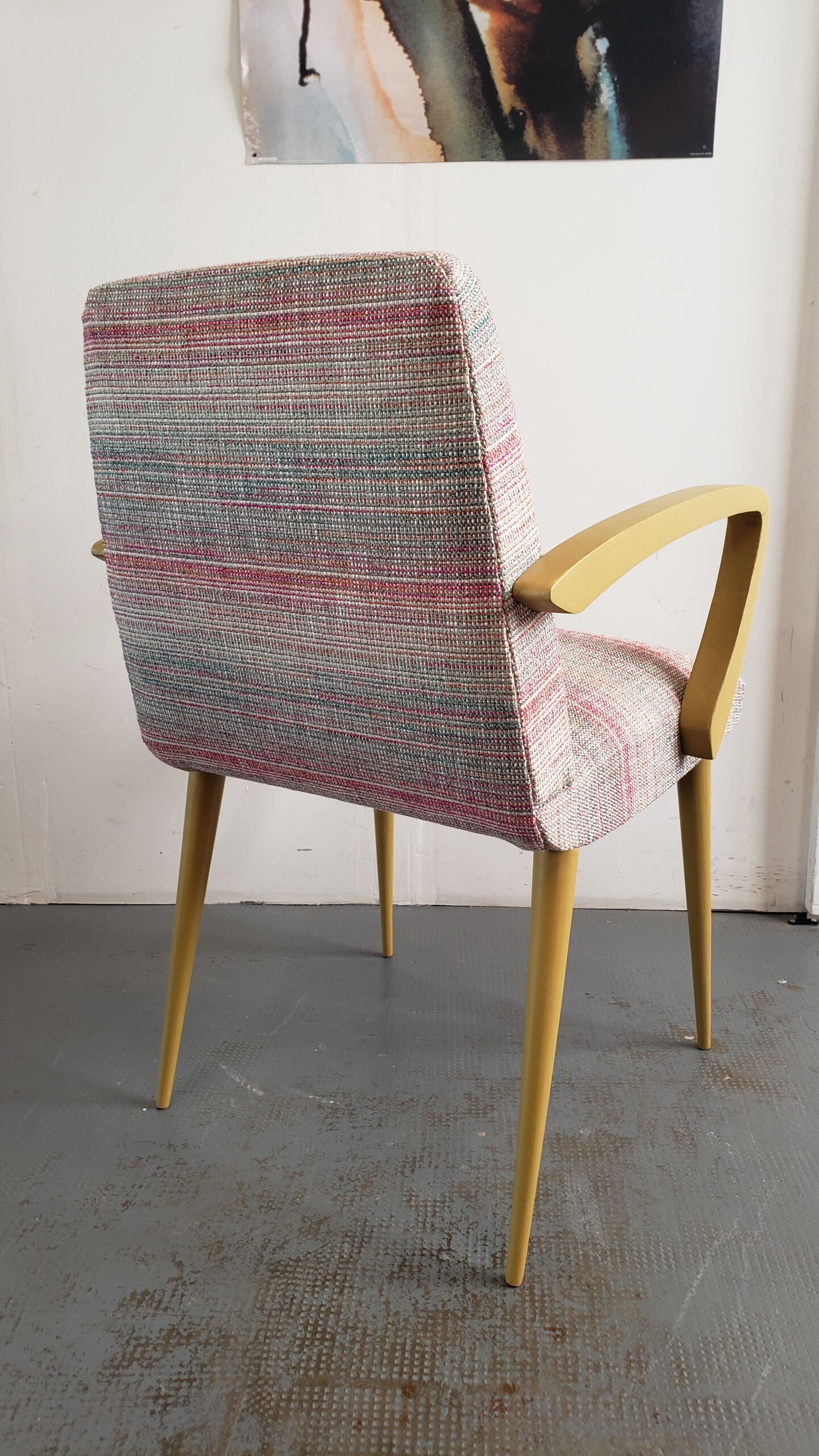 Vintage pink armchair