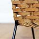 Vintage wicker magazine rack