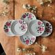 6 antique flat plates in faience from BADONVILLER