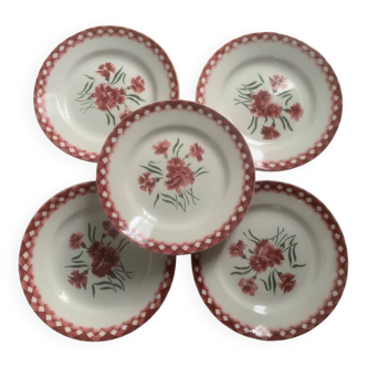 Ensemble de 5 assiettes Sarreguemines