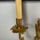 2 antique wall sconces in gilded bronze, Louis XV style