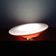 ARTEMIDE 1980 oval design wall light by Patrick Jouin orange/white 1