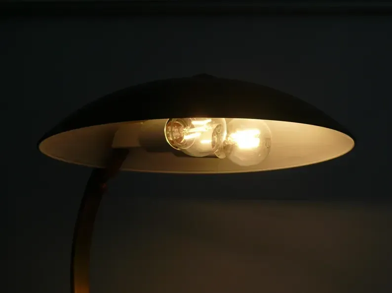Brass table lamp, model Hillebrand 7613, 1960s