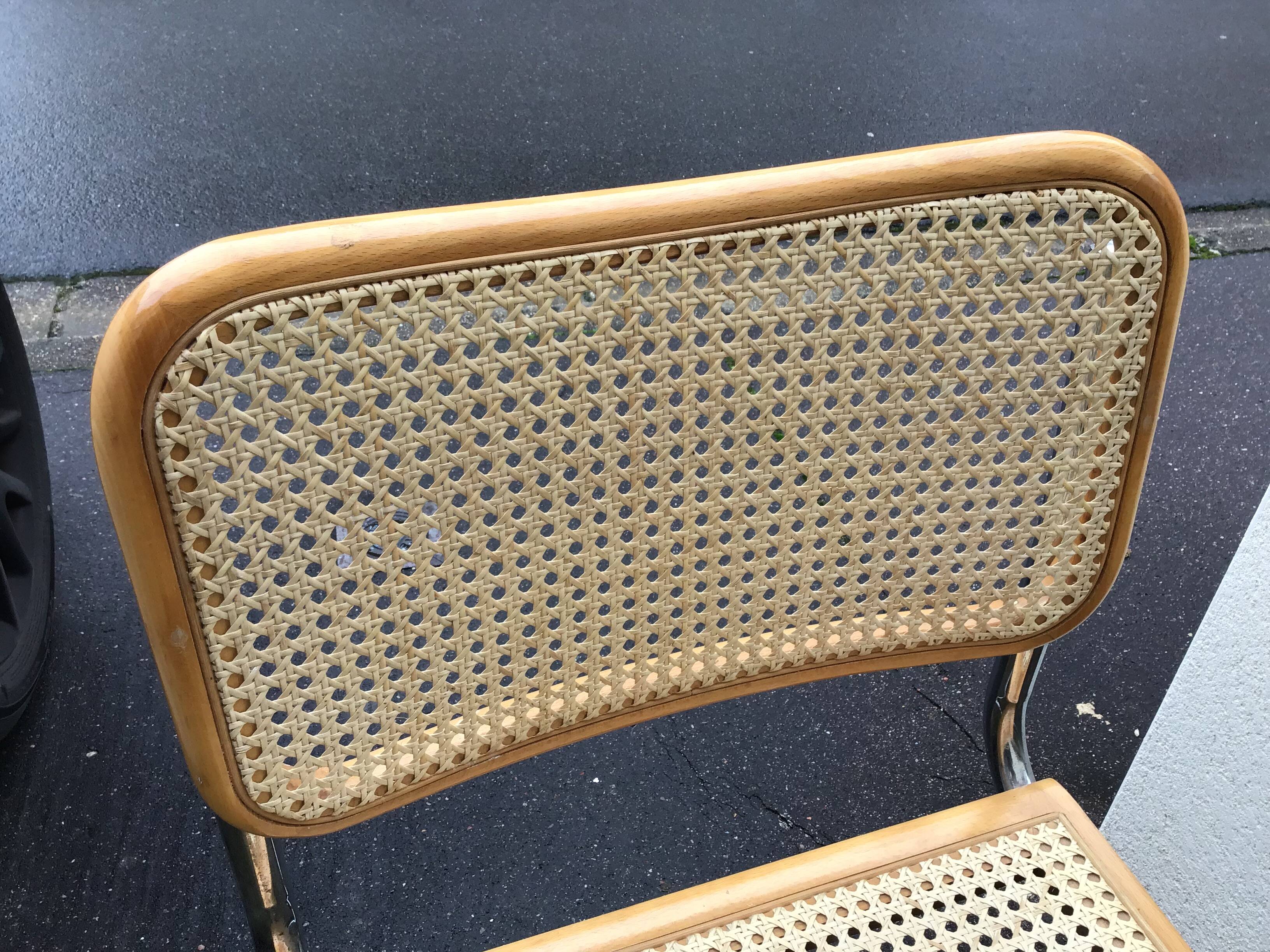 Pair of Marcel Breuer B32 chairs