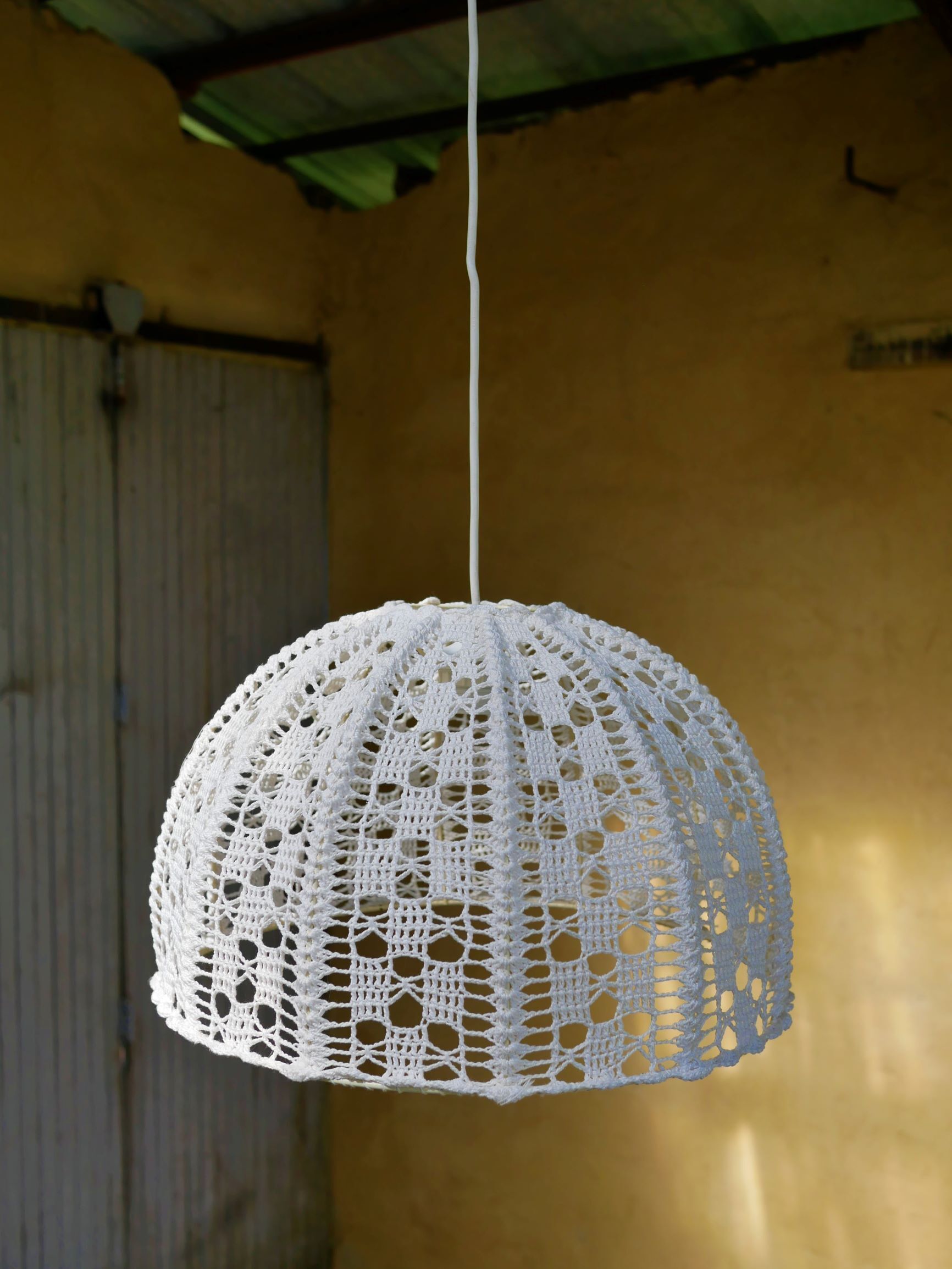 Suspension vintage en coton