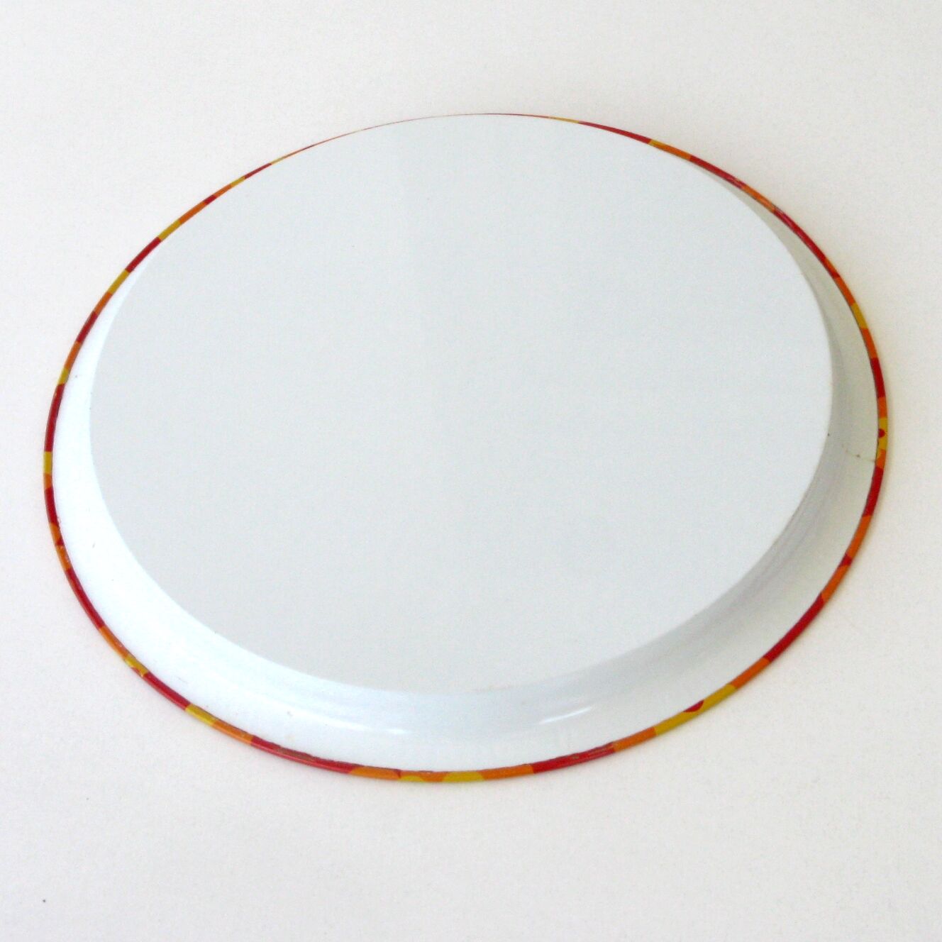 Very vintage metal serving tray from the 70s Orange flowers