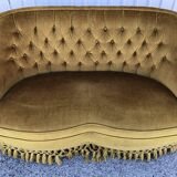 Bench velvet gold vintage