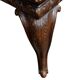 Solid carved walnut stool, early 1900s