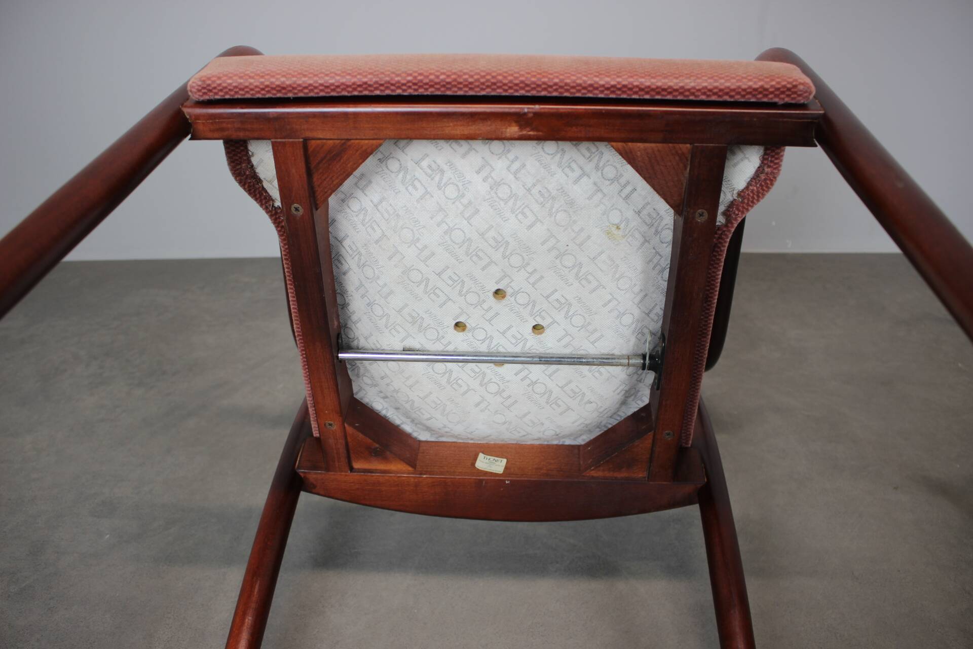 Set of six Thonet armchairs in bent wood, Vienna, Austria, 1991