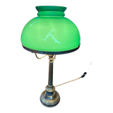 Green opaline lamp