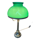 Lampe verte en opaline