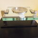 Quartz reclining clock, Swiss movement, WMC brand in its original cabinet