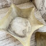 Set of 2 free-form fiberglass planters