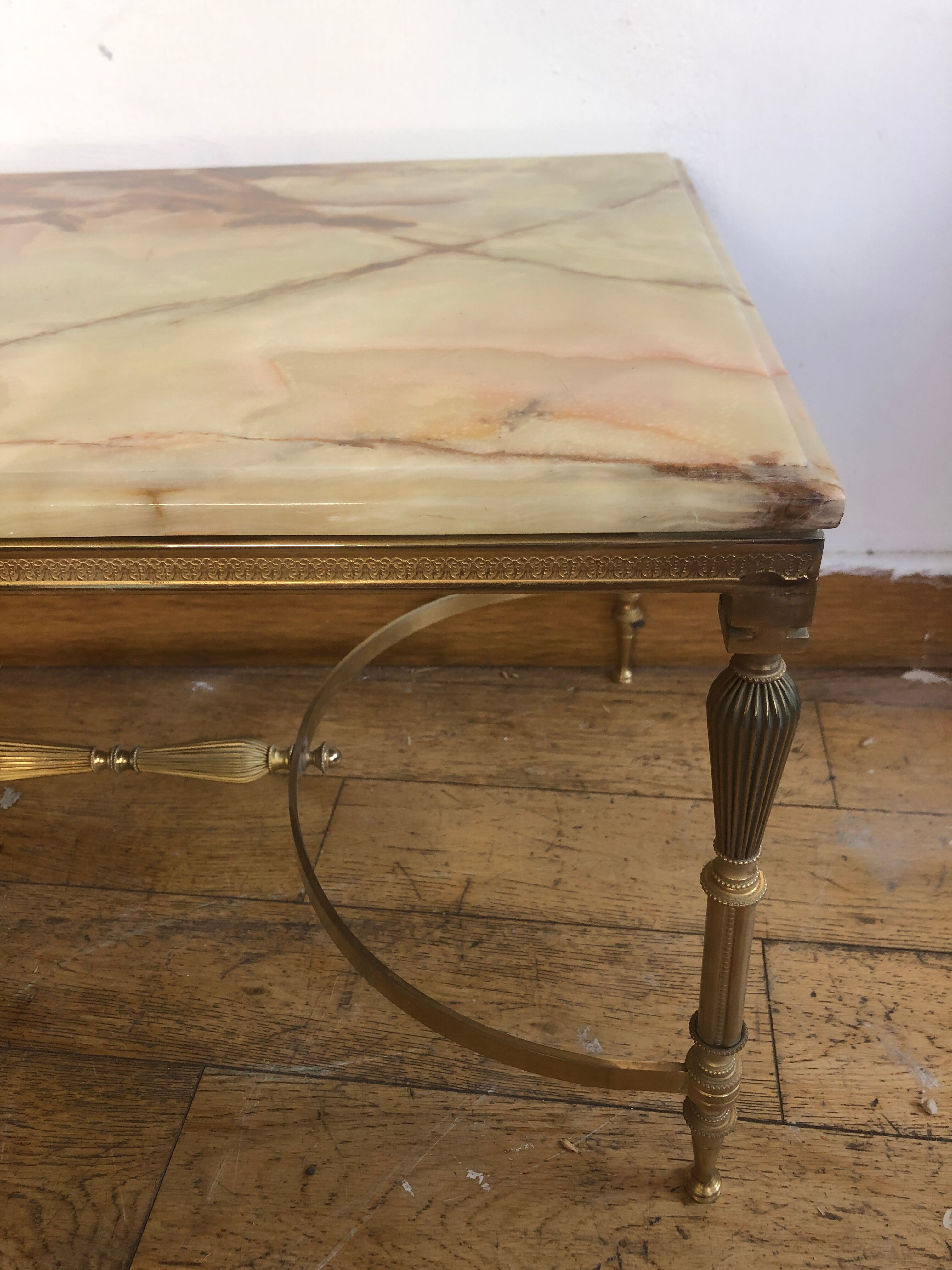 Marble onyx coffee table