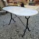 Table de bistrot marbre