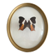 Butterfly frame naturalized curved glass
