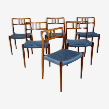 Set de 6 chaises "Model 79", Niels O Møller, Danemark, 1960