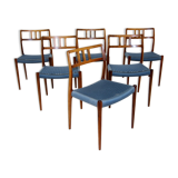Set de 6 chaises "Model 79", Niels O Møller, Danemark, 1960