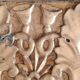 Paire d'anciennes frises en bois sculpté et doré