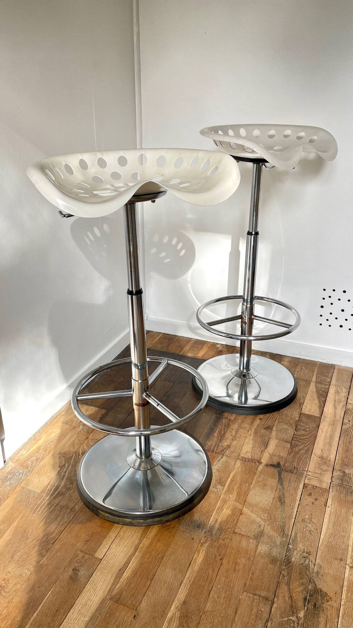 Tabouret haut mirima vintage assise tracteur