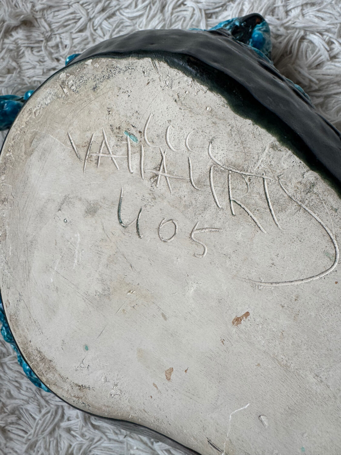 Large ceramic trinket tray from Luc Vallauris, 1960s